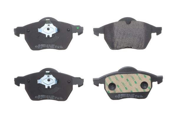 20676 AISIN excl. wear warning contact Height: 74,3mm, Width: 156,4mm, Thickness 1: 19,0mm, Thickness: 19,0mm Brake pads BPVO-1006 buy