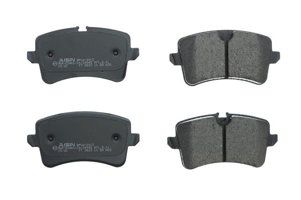 25214 AISIN prepared for wear indicator Height 1: 59,5mm, Height 2: 58,5mm, Width 1: 116,4mm, Width 2 [mm]: 116,4mm, Thickness: 17,5mm Brake pads BPVW-2013 buy
