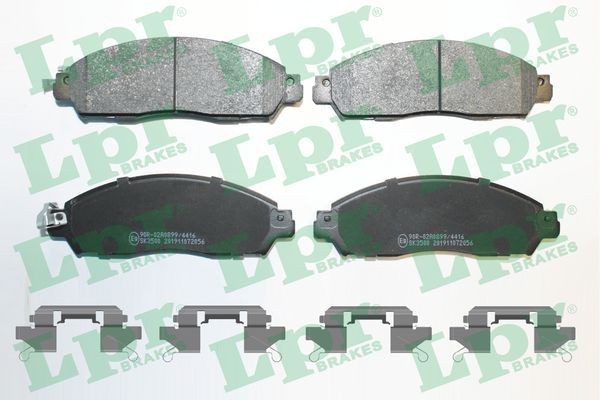 LPR with accessories Height: 54,1mm, Width: 165,6mm, Thickness: 17mm Brake pads 05P2056K buy