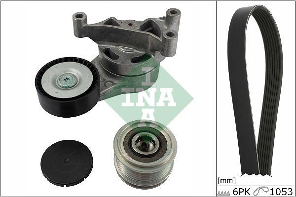 INA Poly v-belt kit VW EOS 1f7 new 529 0052 20