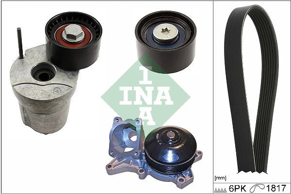 Great value for money - INA Water Pump + V-Ribbed Belt Kit 529 0370 30