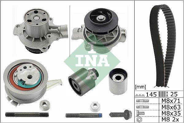 INA 530069931 Water pump and timing belt kit 04L 109 243D