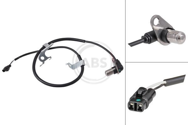 A.B.S. Passive sensor, 710mm, 750mm, 28mm, black Length: 28mm, Total Length: 750mm Sensor, wheel speed 30199 buy