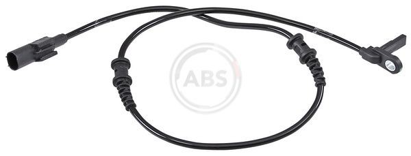 A.B.S. 30201 ABS sensor Active sensor, 675mm, 735mm, 27mm, black