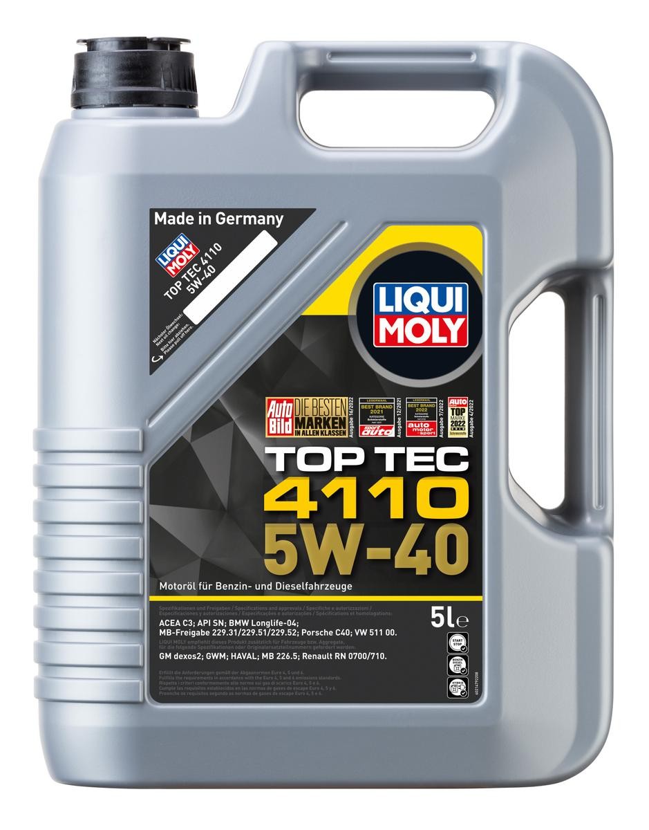 Motor oil LIQUI MOLY 5W-40, 5l longlife 21479