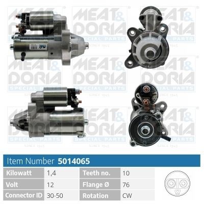 MEAT & DORIA 5014065 Starter motor 2T1 4 11000 AA