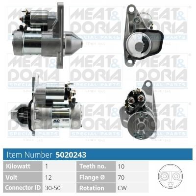 MEAT & DORIA 5020243 Starter motor S114- -381