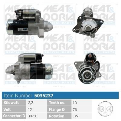 MEAT & DORIA 5035237 Starter motor 23300 JG70B