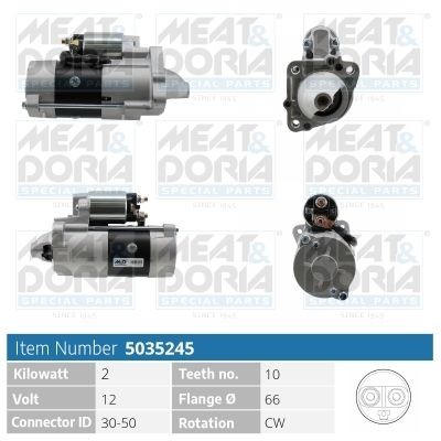 MEAT & DORIA 5035245 Starter motor 96467385