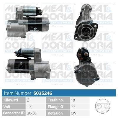 MEAT & DORIA 5035246 Starter motor M 002 T 57271
