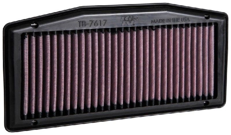 K&N Filters 22mm, 129mm, 252mm, Square, Long-life Filter Length: 252mm, Width: 129mm, Height: 22mm Engine air filter TB-7617 buy
