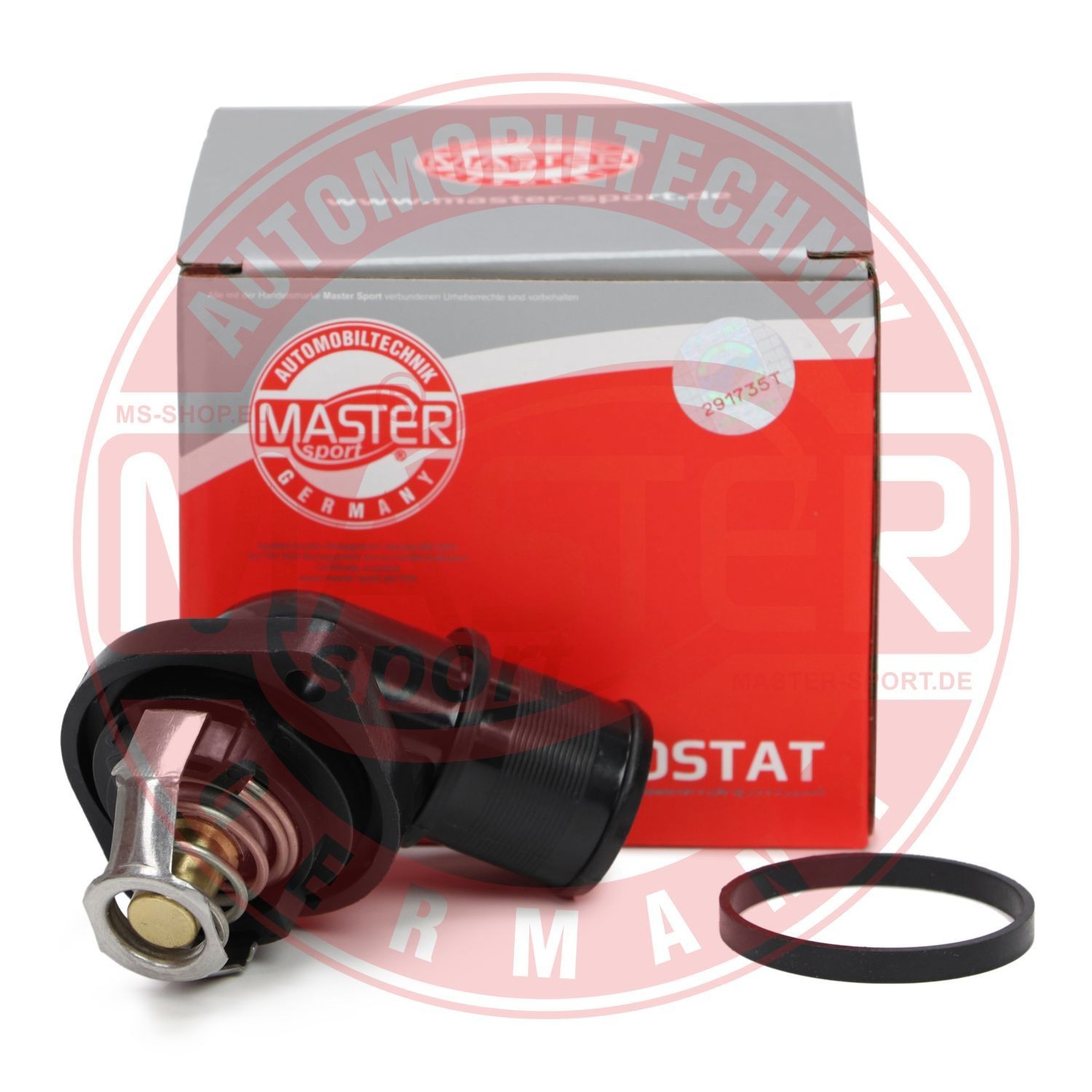 MASTER-SPORT HD653619189 Thermostat in engine cooling system Opening Temperature: 89°C, with seal, Plastic
