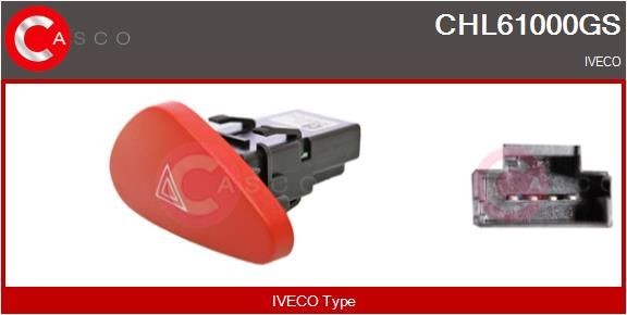 CASCO CHL61000GS Hazard Light Switch 504097210
