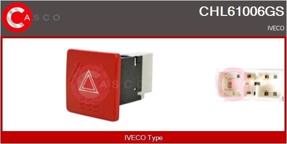 CASCO CHL61006GS IVECO Hazard light switch
