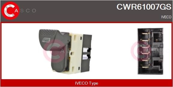 CWR61007GS CASCO Fensterheberschalter IVECO Stralis