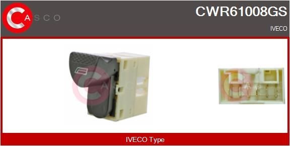 CWR61008GS CASCO Fensterheberschalter für SCANIA online bestellen