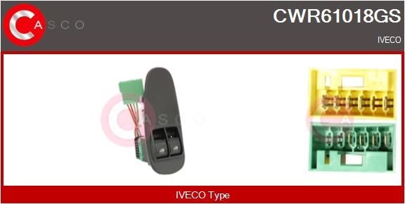 CWR61018GS CASCO Fensterheberschalter IVECO Stralis