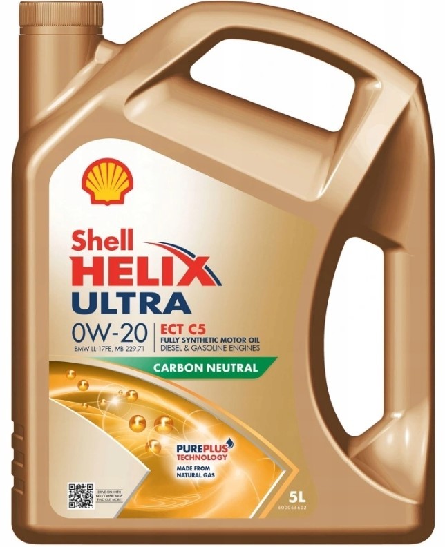 SHELL Helix Ultra ECT C5 550056348 Car oil MERCEDES-BENZ A-Class (W177) A 180 Mild-Hybrid (177.084) 136 hp Petrol/Electric 2024