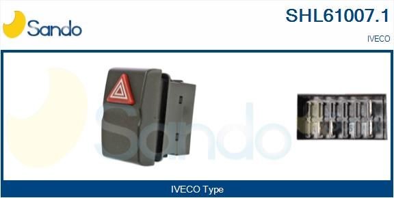 SHL61007.1 SANDO Warnblinkschalter IVECO Stralis