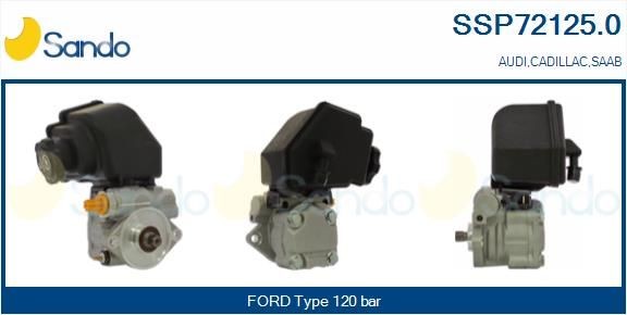 SANDO Hydraulic, 120 bar, for left-hand/right-hand drive vehicles Pressure [bar]: 120bar, Left-/right-hand drive vehicles: for left-hand/right-hand drive vehicles Steering Pump SSP72125.0 buy