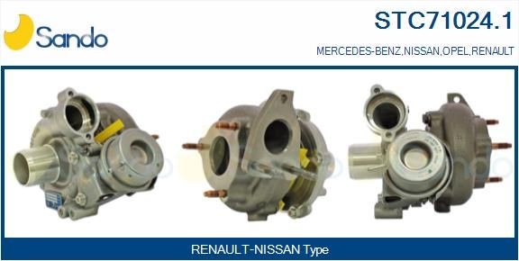 SANDO STC710241 Turbocharger Nissan X-Trail T32 1.6 dCi ALL MODE 4x4-i 130 hp Diesel 2020 price