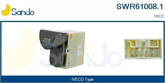SWR61008.1 SANDO Fensterheberschalter IVECO Stralis