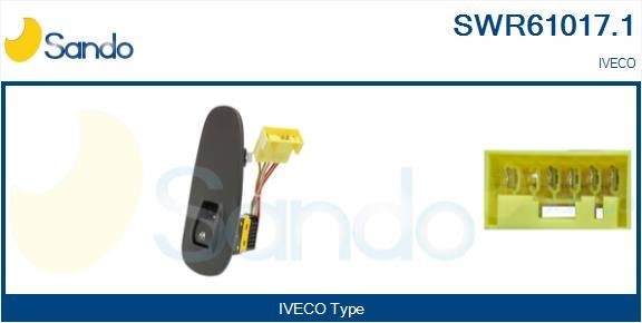 SANDO SWR61017.1 Fensterheberschalter für IVECO Stralis LKW in Original Qualität