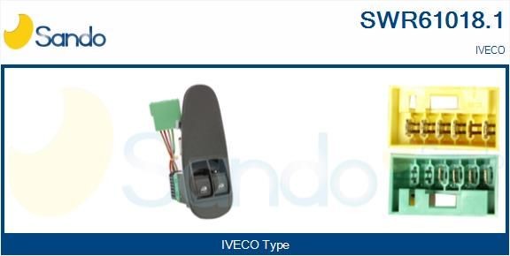 SWR61018.1 SANDO Fensterheberschalter IVECO Stralis