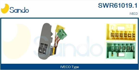 SANDO SWR61019.1 Fensterheberschalter für IVECO Stralis LKW in Original Qualität