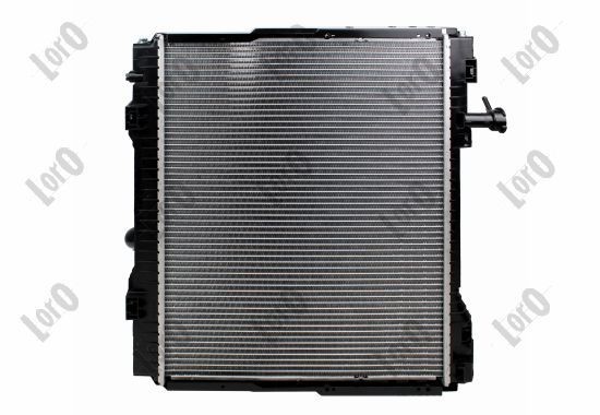ABAKUS 042-017-0075 Engine radiator Aluminium, 590 x 445 x 40 mm, Manual Transmission, Brazed cooling fins