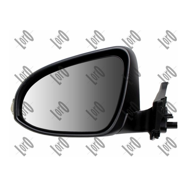 3942M10 ABAKUS Side mirror MINI Right, black, Black-painted, Electric, Convex, Heatable, for left-hand drive vehicles