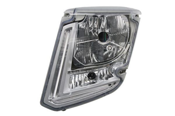 TRUCKLIGHT HL-VO015L Headlight Left, H4, PY21W, Crystal clear, with daytime running light, without motor for headlamp levelling