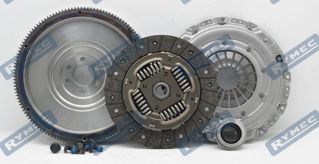 Clutch set RYMEC four-piece, with clutch release bearing, with flywheel, with screw set, 228mm - SF1069