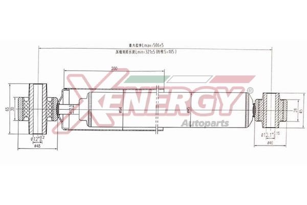 AP XENERGY X078349 Shock absorber E6210JG01A