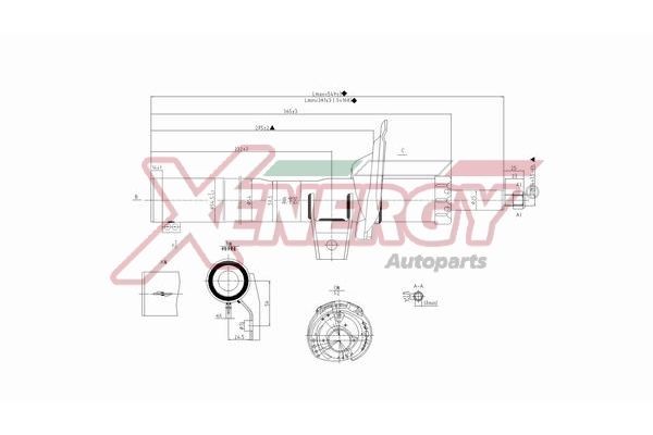 AP XENERGY X8015335 Shock absorber 5Q0413031DF