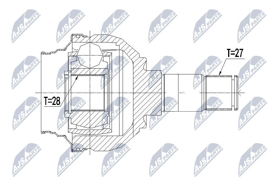 Mercedes-Benz GLA Joint kit, drive shaft NTY NPW-ME-084 cheap