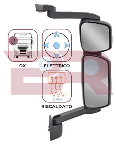 BOTTO RICAMBI BRCA0552 Außenspiegel, Fahrerhaus für IVECO EuroFire LKW in Original Qualität