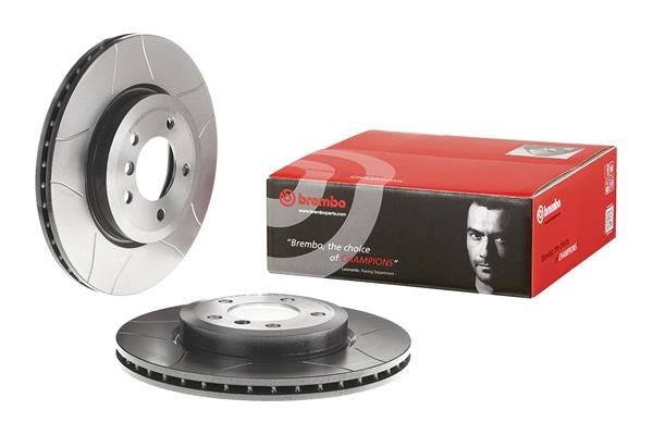 BREMBO 09.8952.75 Brake rotor 325x25mm, 5, internally vented, slotted, coated, High-carbon
