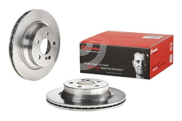 BREMBO 09.A358.10 Brake disc 300x22mm, 5, internally vented, High-carbon