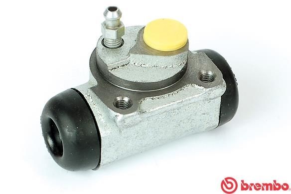 A 12 255 BREMBO Brake wheel cylinder CITROËN 20,64 mm, with integrated regulator, Cast Iron, 12 x 1