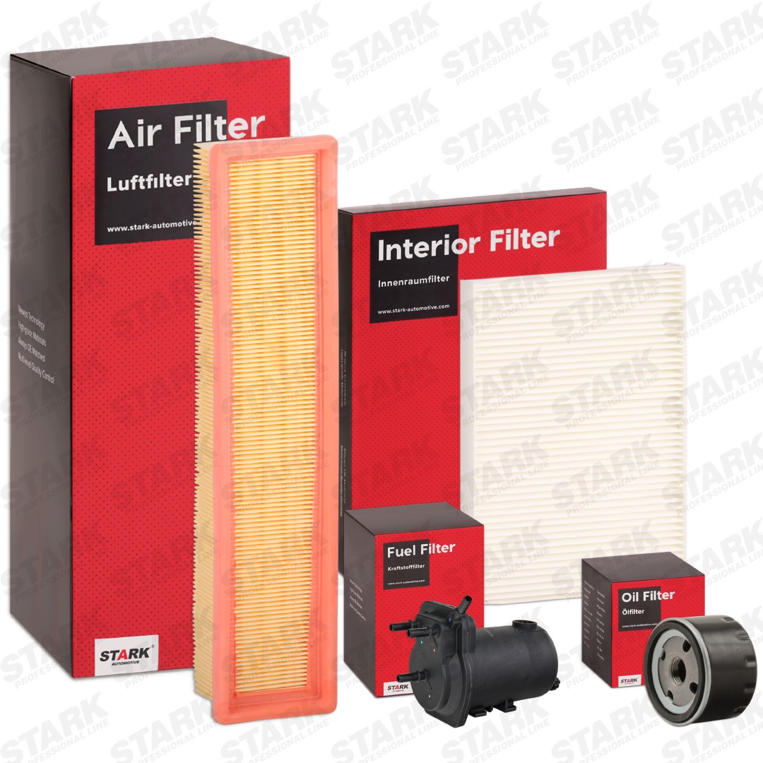STARK with air filter, without oil drain plug, Pollen Filter, four-piece Filter set SKFS-18880693 buy