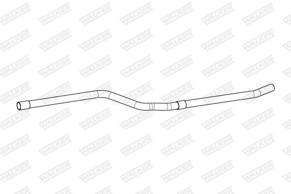 WALKER Length: 1630mm, without mounting parts Exhaust Pipe 10916 buy