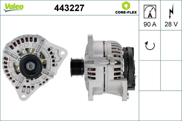 VALEO 443227 Lichtmaschine für IVECO EuroFire LKW in Original Qualität