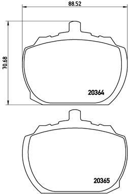 BREMBO P 24 004 Brake pad set excl. wear warning contact, with accessories