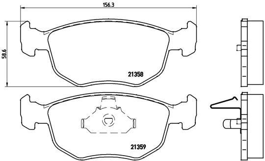 BREMBO P 24 069 Brake pad set excl. wear warning contact, without accessories