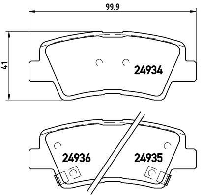 Hyundai VELOSTER Brake pad 1661217 BREMBO P 30 047 online buy