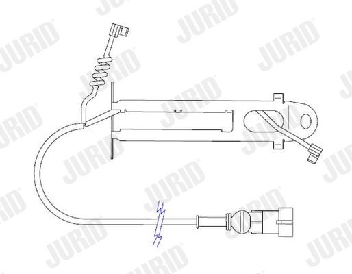 JURID FAI126 Warnkontakt, Bremsbelagverschleiß für IVECO EuroCargo I-III LKW in Original Qualität