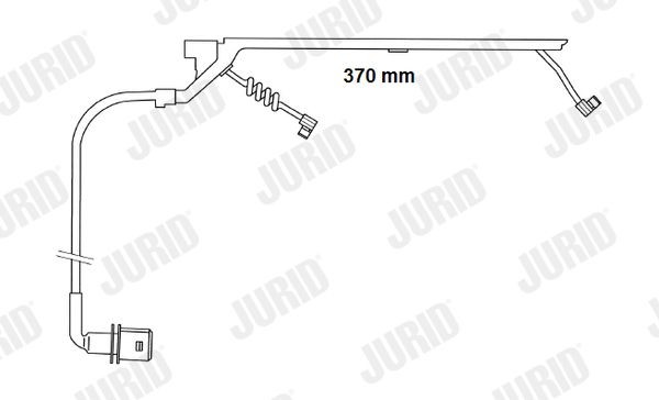 JURID FAI169 Warnkontakt, Bremsbelagverschleiß für VOLVO FMX II LKW in Original Qualität