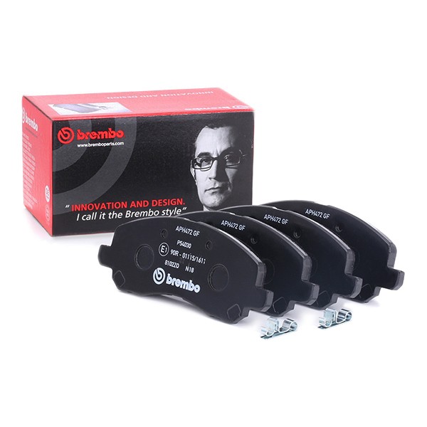 BREMBO P 54 030 Brake pad set with acoustic wear warning, without accessories