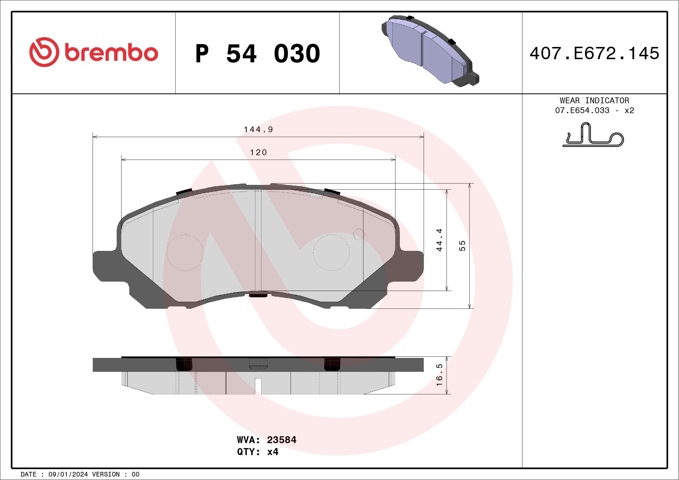 P54030 Disc brake pads PRIME LINE BREMBO 7741D866 review and test